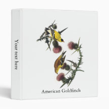 Audubon American Goldfinch Binder