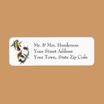 Audubon American Goldfinch labels