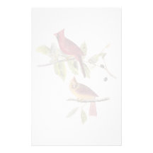 Audubon Northern Cardinal Personalized Stationery