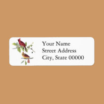 Audubon Northern Cardinal labels