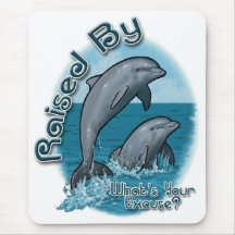 Augmenté par des dauphins Mousepad Tapis De Souris