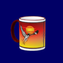 Augur meeting the morning sun. Mugs mugs