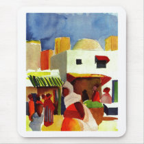 August_Macke - Algier Market 1914 Canvas