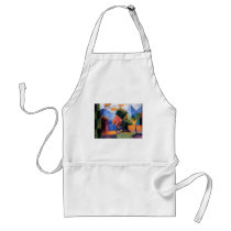 August Macke - Garden at Thuner Lake 1913 oil Apron