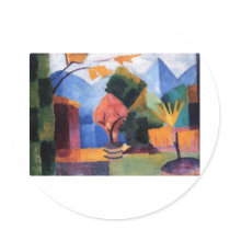 August Macke - Garden at Thuner Lake 1913 oil