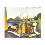 August Macke - Landscape with Hammamet  1914 Postcard