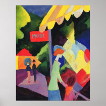August Macke -  Modefenster 1913 watercolor