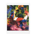 August_Macke - Paar am Gartentisch 1914 Oil Canvas