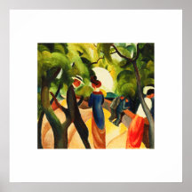 August Macke. "Promenade" Fine Art Poster