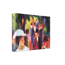 August Macke - Promenade II Gallery Wrapped Canvas