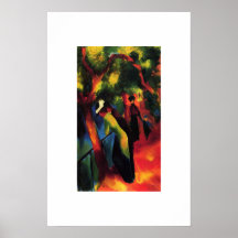 August Macke. "Sunny Way" Fine Art Poster