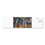 August Macke - Zoo Garden 1912 Oil on Canvas Bumper Sticker