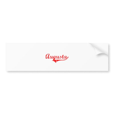 Augusta Georgia Classic Design Bumper Stickers by cityshirt