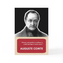 Auguste Comte Anti-Valentine's Day Card