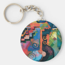 Auguste Macke - Homage to Johann Sebastian Bach Key Chains