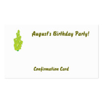 August's Birthday Party!-Customize Business Card