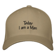 Aujourd'hui je suis un homme chapeau brodé