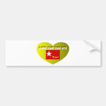 Aung San Suu Kyi Design 3 Bumper Stickers