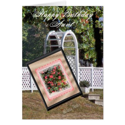 Aunt B-day-add your words Greeting Card by MakaraPhotos