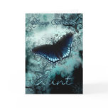 Aunt Butterfly Birthday Card - Blue Butterfly Birt