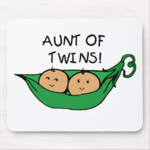 Aunt of Twins Pod Mouse Mats