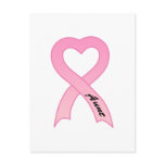 Aunt Pink Ribbon Postcard