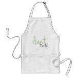Aunt To Be (Green Script) Apron