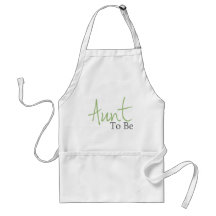Aunt To Be (Green Script) Apron