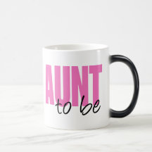 Aunt To Be (Pink Block Font) Coffee Mug