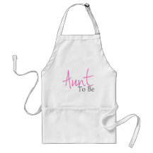 Aunt To Be (Pink Script) Apron