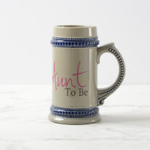 Aunt To Be (Pink Script) Mugs