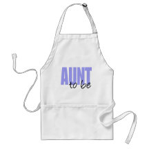 Aunt To Be (Purple Block Font) Aprons