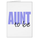 Aunt To Be (Purple Block Font) Card