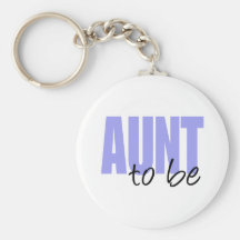 Aunt To Be (Purple Block Font) Key Chain