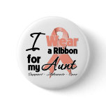 Aunt - Uterine Cancer Ribbon Button