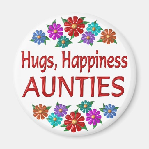 Auntie Hugs Refrigerator Magnet