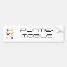 AUNTIE-MOBILE BUMPER STICKER