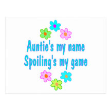 Auntie Spoils Postcard