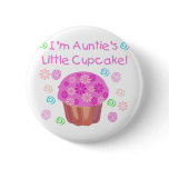 Auntie's Cupcake Pinback Button