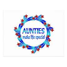 Aunties Make Life Special Postcard
