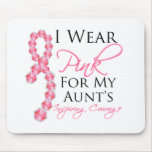 Aunt's Inspiring Courage - Breast Cancer Mouse Pad
