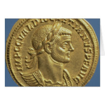 Aureus  of Diocletian  cuirassed Card