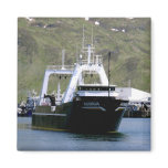 Auriga, Fishing Trawler in Dutch Harbor, Alaska Magnet
