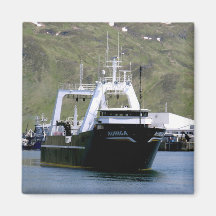 Auriga, pêchant le chalutier dans le port néerland aimants pour réfrigérateur