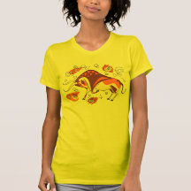 Auroch Cave Painting With Entoptics T-shirts