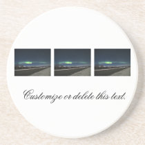 Aurora Borealis Night; Customizable Drink Coasters
