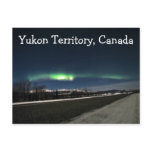Aurora Borealis Night; Yukon Territory, Canada postcards