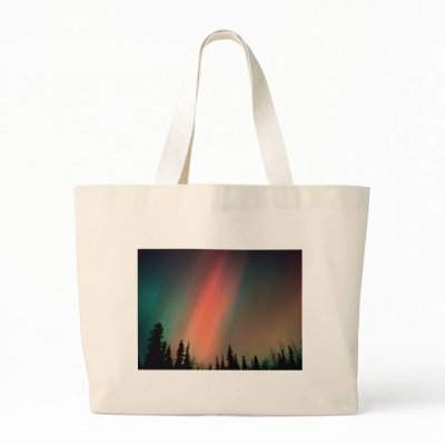 Aurora Borealis, Northern Lights, Alaska Bags by naturetees