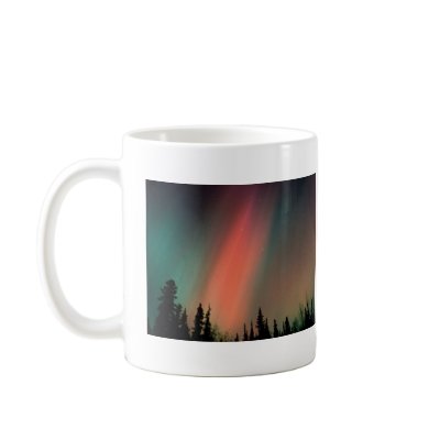 Aurora Borealis, Northern Lights, Alaska Mug by naturetees