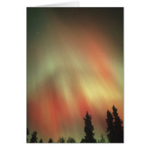 Aurora Borealis, Northern Lights, Fairbanks Greeting Card
